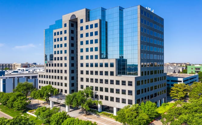 Exterior drone of a building